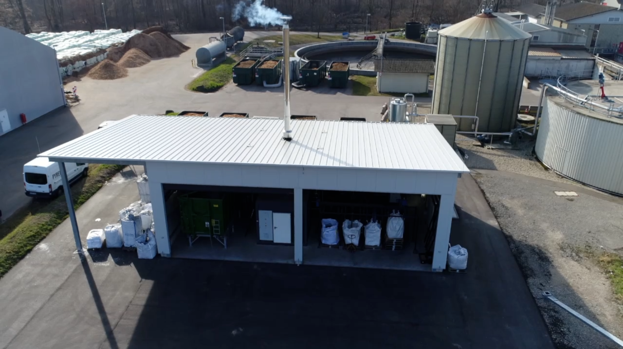 ©University of Kassel | Pyrolysis plant attached to the sewage water plant in Baden Baden, Germany ©University of Kassel | Pyrolysis plant attached to the sewage water plant in Baden Baden, Germany